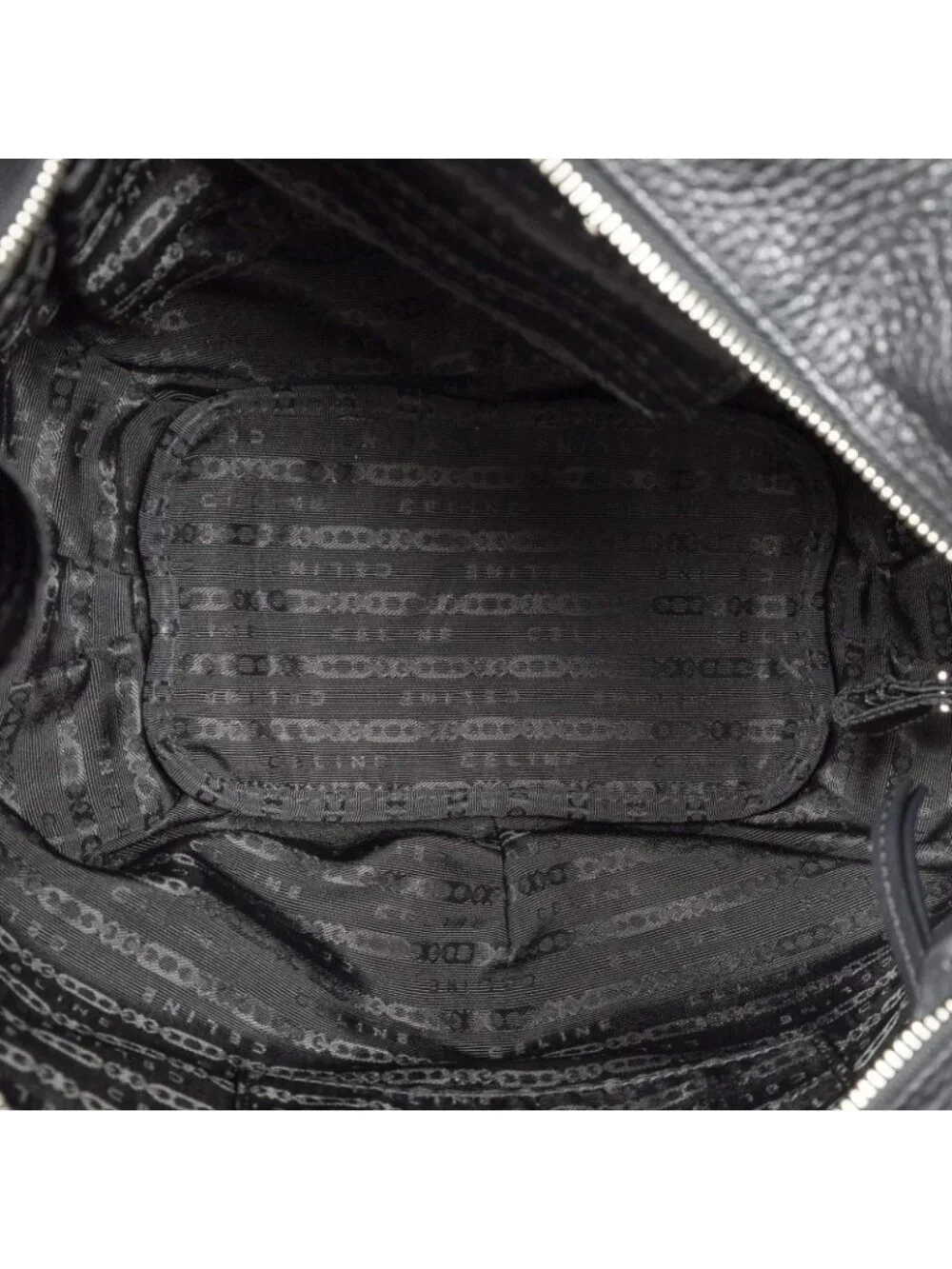Celine Bitter Sweet Hobo Black Pebbled Leather